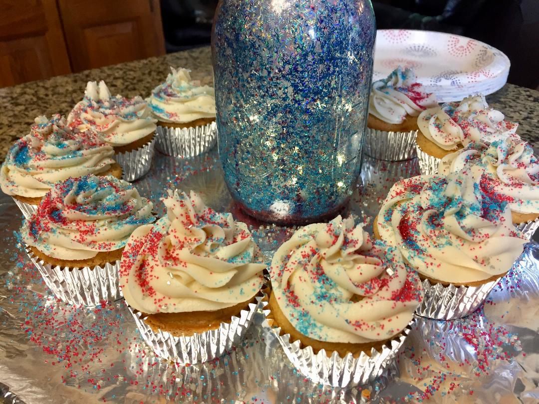 cupcakes for a Memorial Day party